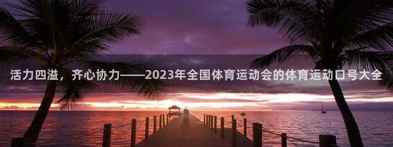 球王会体育：活力四溢，齐心协力——2023年全国体育运动会的体育运动口号大全